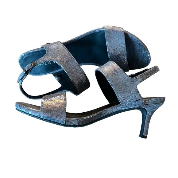 Kenneth Cole Reaction Dee Two Band Shimmery Sparkle Slingback Heels NEW 8.5 - Picture 7 of 10